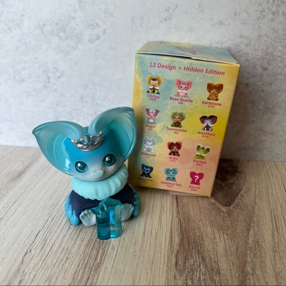 Pop Mart Yoki Gemstone Prince- Open Blind Box - Aquamarine Gem Stone Bat! - Picture 3 of 7
